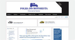 Desktop Screenshot of folhadomotorista.com.br